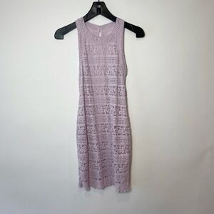 Kimchi Blue Womens Sleeveless Floral Lace Bodycon Dress Lavender S Lined Cut Out